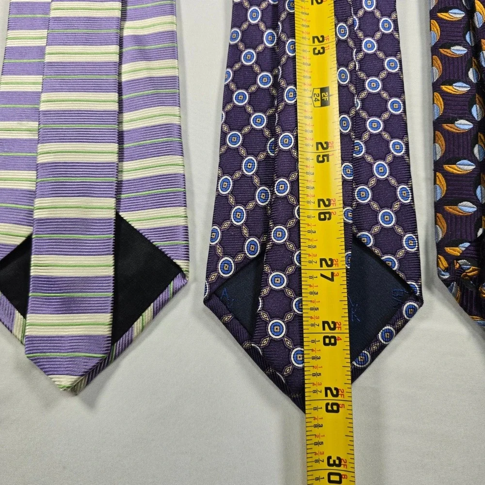 Jos. A. Bank Signature Gold Silk Tie Lot of 5 Old Money Business‎ Designer